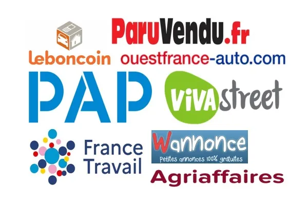 Логотипи кращих сайтів оголошень у Франції