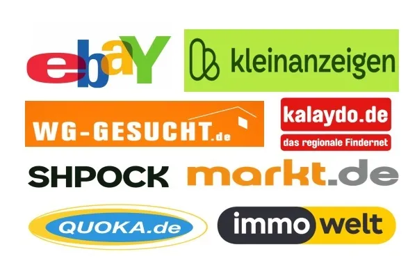 Логотипи провідних німецьких сайтів оголошень