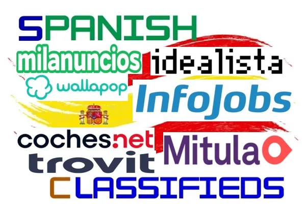 Логотипи провідних сайтів оголошень Іспанії